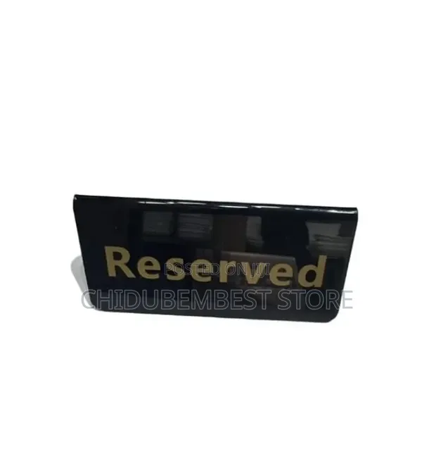 Elegant Table Reserve Sign - Brand New - 1