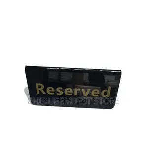 Elegant Table Reserve Sign - Brand New