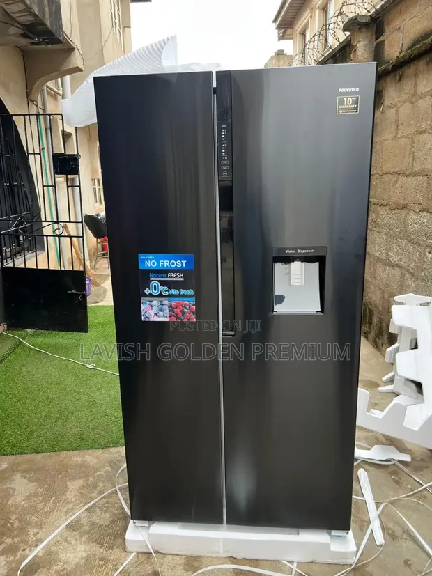 Polystar 502L Side by Side Inverter Refrigerator with Water Dispenser - 1
