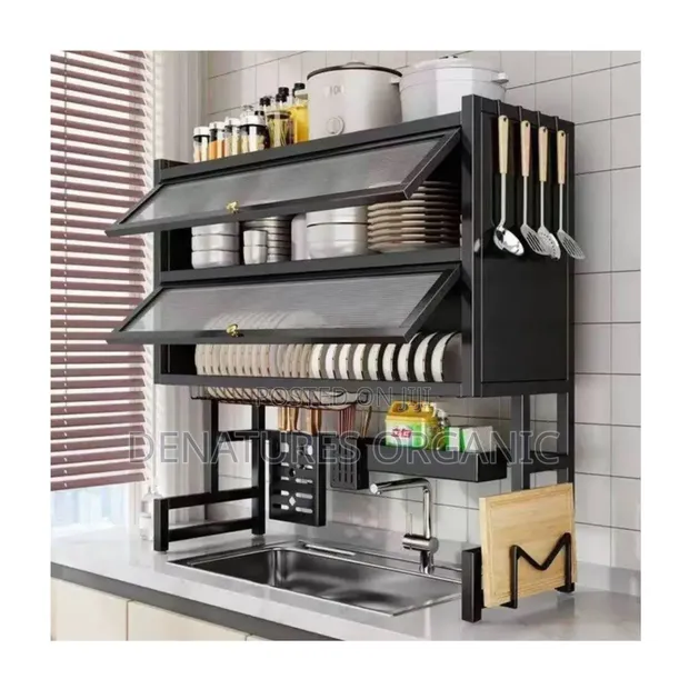 Master Double Layer Over-Sink Kitchen Storage Cabinet - 1