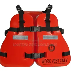 Vinyl-Coated Foam Work Vest - Red