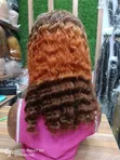 16" 13x4 Deep Wave Human Hair Wig - 3-Toned - 1