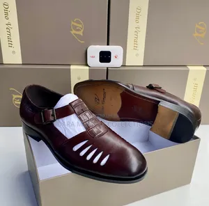 Richwanaz Men's Luxury Classic Brown Sandals - Size 40-46