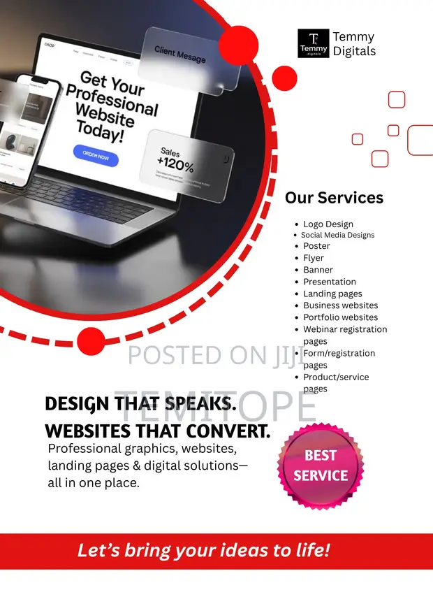 Temmy_digitals: Graphic Design & Web Services - 1