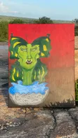 Zanen 'Butterfly Head' da Acrylic Paint, Girman 16x20 Inches - 2