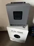 Eco Worthy 5kWh 48V Lithium Baturi da 6kW Hybrid Inverter - 2
