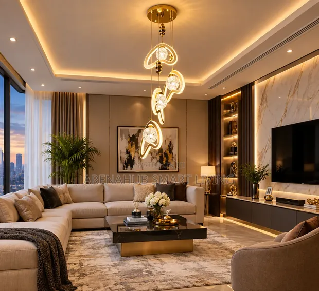 European Style Light Luxury LED Crystal Chandelier - 1