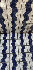 Blue Snake Design Mosaic Tiles - 2