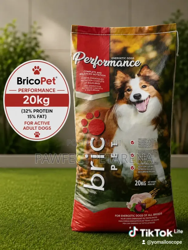 BricoPet Performance 20kg Dog Food - 1