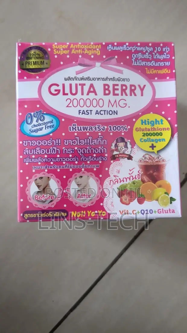 Gluta Berry Fast Action Skin Lightening & Glow Supplement - 1