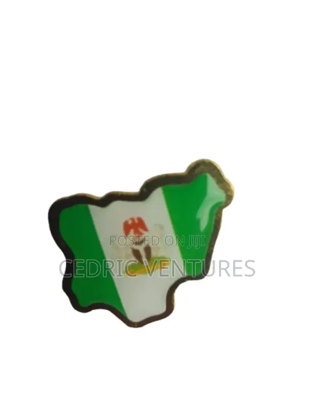 Nigerian Map Shape Lapel Pin - 1
