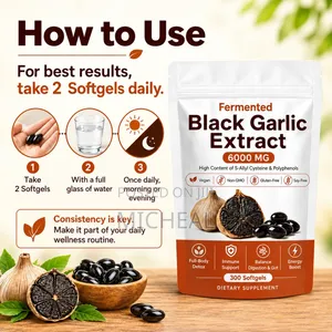 Fermented Black Garlic Extract - 300 Softgels
