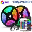 10m RGB LED Strip Light with App & Remote Control - 1
