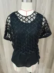 Bespoke Kimono Lace Top - Black - 1