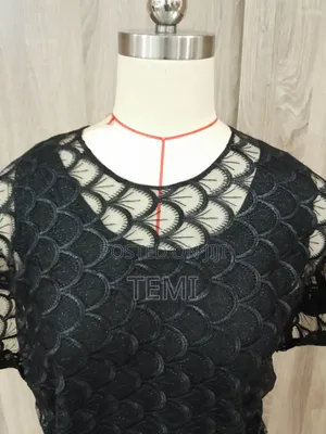 Bespoke Kimono Lace Top - Black