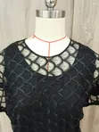 Bespoke Kimono Lace Top - Black - 2