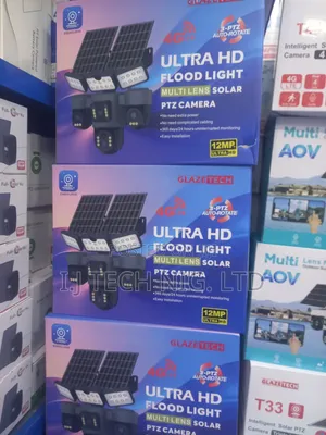 Eseecloud HD Flood Light 3 Lens 4G Solar PTZ Kamera