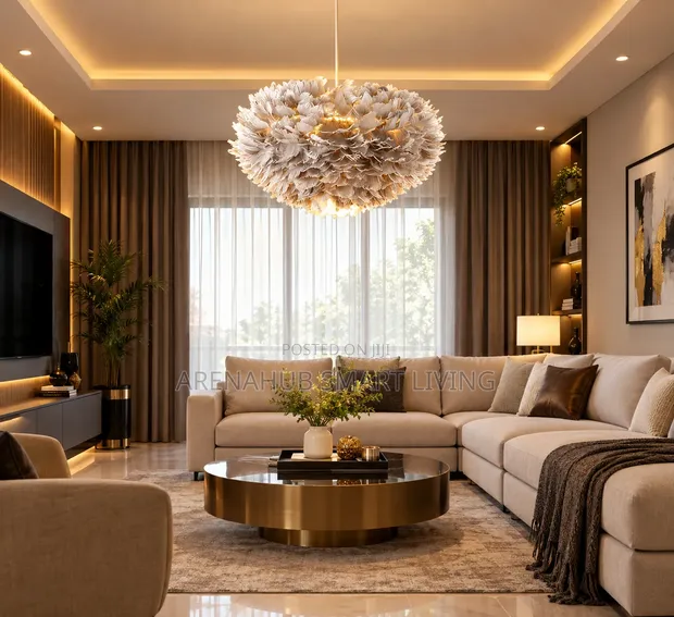 Nordic Creative Feather Chandelier Pendant Light - 1