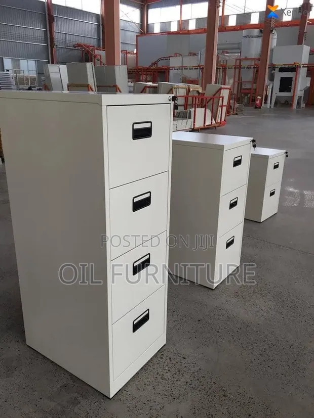Heavy-Duty 4-Drawer Metal Filing Cabinet with Locks - 1