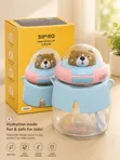 1200ml Ingantacciyar Kwalbar Ruwa Mai Siffar Bear da Bambaro - 2
