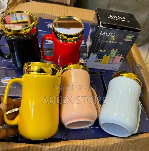 Ceramic Mug with Cover - 1