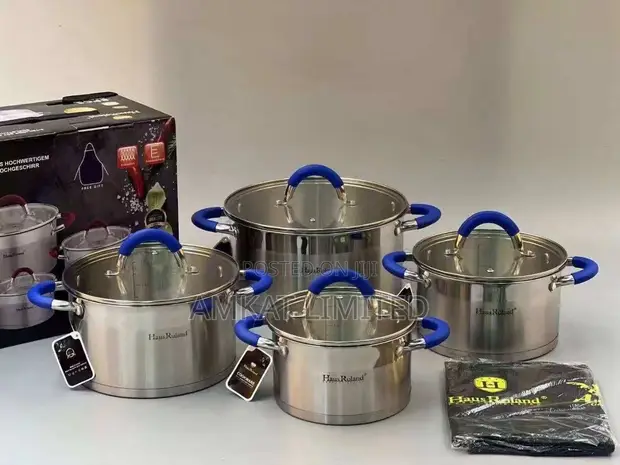 Roland 8-in-1 Stainless Steel Cooking Pot Set - 1