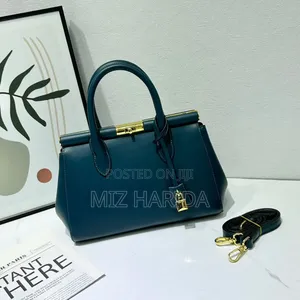 Structured Red Leather Tote Handbag