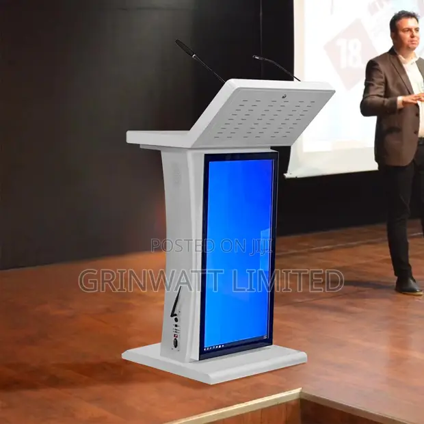 Digital Podium with Touch Screen & Dual Microphones - 1