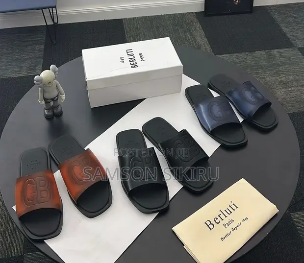 New Berluti Leather Slippers - 1