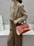 Classy Structured Handbag - Genuine Leather - 1