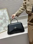 Classy Structured Handbag - Genuine Leather - 2