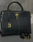 Guess Tote Handbag - Black Genuine Leather - 1