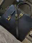 Guess Tote Handbag - Black Genuine Leather - 2