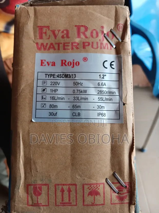 1hp Eva Rojo Submersible Pump - 1