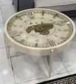 Luxury Round Glass Table with Working Clock - 1