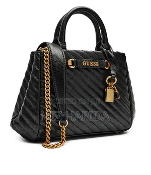 Guess Structured Handbag - Genuine Leather