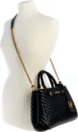 Guess Structured Handbag - Genuine Leather - 2
