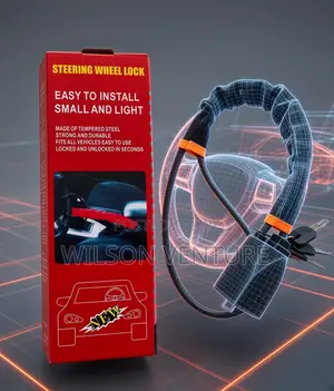 Durable Steering Wheel Lock - Vehicle Security