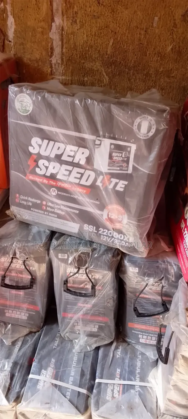 Super Speed 220Ah 12V LTE Tubular Battery - 1
