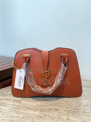 Guess Structured Handbag - Genuine Leather