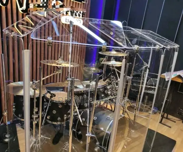 Acrylic Plexiglass Drum Shield - 7 Panels, 6ft - 1