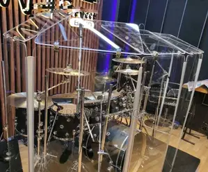 Acrylic Plexiglass Drum Shield - 7 Panels, 6ft
