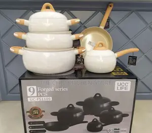 UCC 9-Piece Forged Ceramic Cookware Set