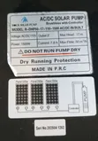 2HP AC/DC Hybrid Solar Irrigation Water Pump - 2