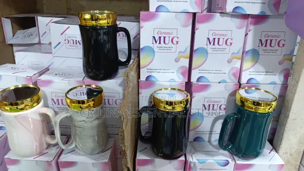 Ceramic Mugs with Mirror Lids (Bulk Sales) - 1