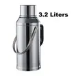 GE 3.2L Large Capacity Hot Water Thermal Flask - Silver - 1