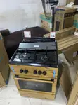 Maxi 6060 3+1 Burner Gas Cooker with Wood Finish - 2