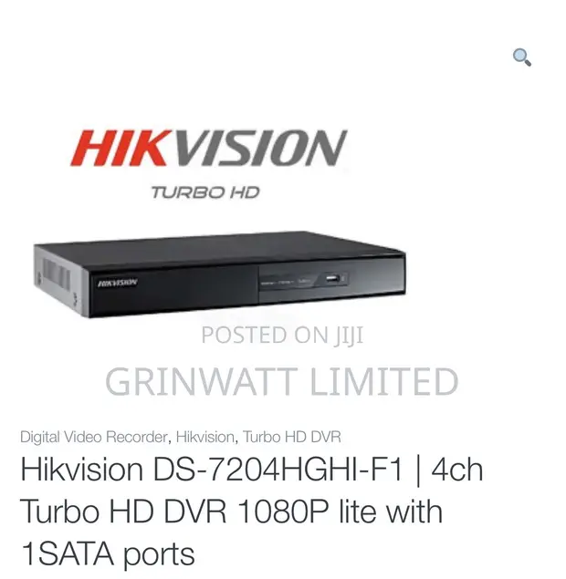 Brand New Hikvision 4-Channel Hybrid DVR - 1