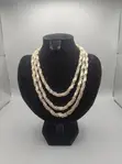 Sarkara Zinariya 3-Layer Seed Bead Kalaba tare da Spiral Crystal - 1