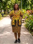 Quality Short Ankara Dress with Organza Pockets - 3